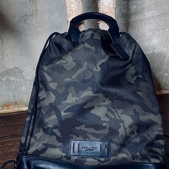 COACH TERRAIN DRAWSTRING BACKPACK WITH Camouflage print - Picture 8 of 8